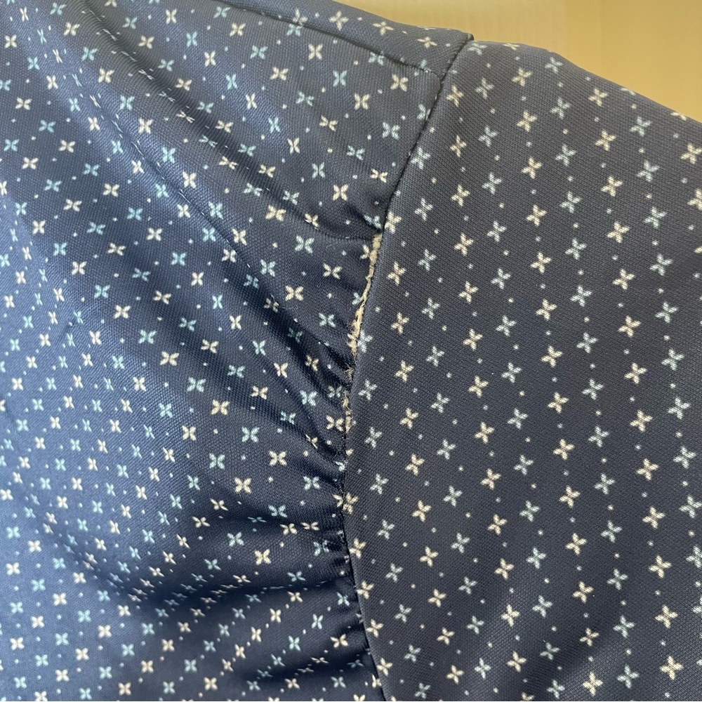 NWOT Collars & Co. Los Cabos Blue Star Quattro Flex Short Sleeve Button Down 2XL - Picture 7 of 7